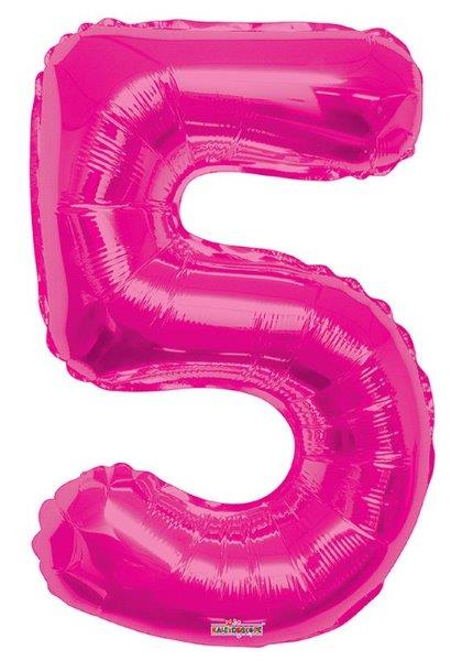 34" Foil Balloon nº 5 - Pink