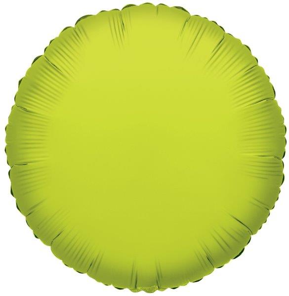 18" Round Foil Balloon - Lime Green