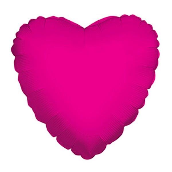 18" Heart Foil Balloon - Fuchsia Kaleidoscope