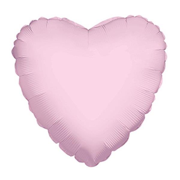 Balão Foil 18" Coração - Rosa Bebé