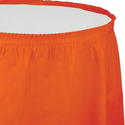Table Skirt - Orange Creative Converting