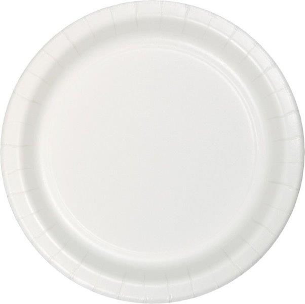 Cardboard plates - White Creative Converting
