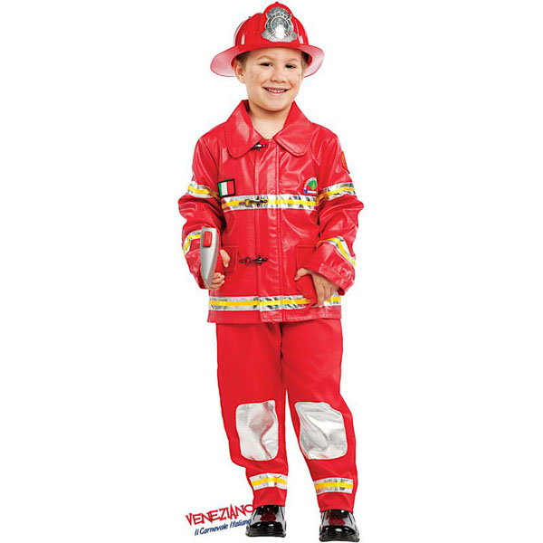 Firefighter Carnival Costume - 4 Years Veneziano