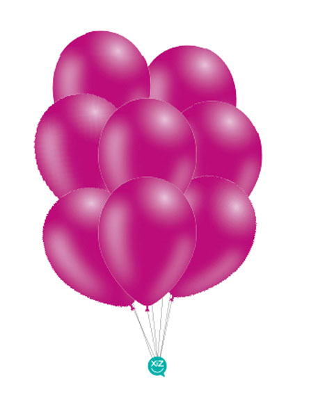 Bag of 50 Pastel Balloons 30 cm - Fuchsia