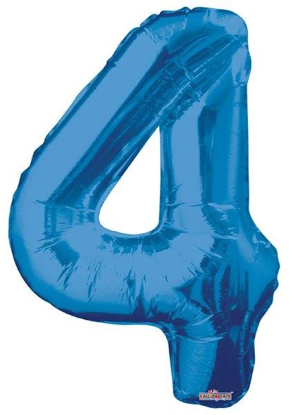 34" Foil Balloon nº 4 - Blue
