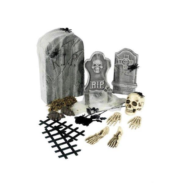 Cemetery Accessories Kit - 24 pieces Smiffys