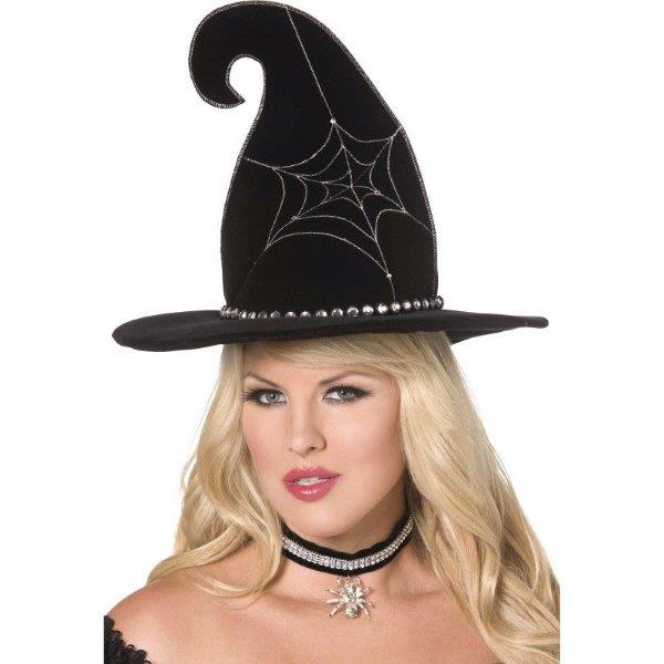 Fever Boutique Witches Hat with Web