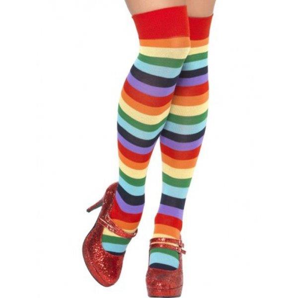 Tall and Colorful Clown Socks