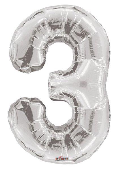 34" Foil Balloon nº 3 - Silver Kaleidoscope