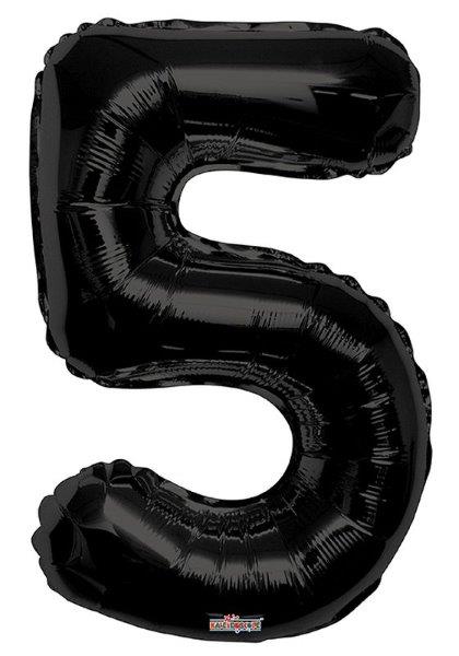34" Foil Balloon nº 5 - Black