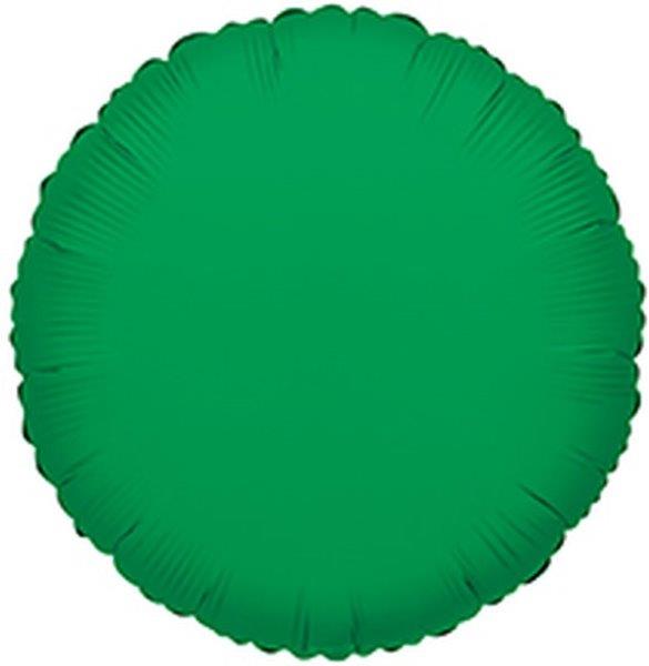 18" Round Foil Balloon - Medium Green Kaleidoscope