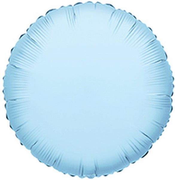 18" Round Foil Balloon - Light Blue Kaleidoscope