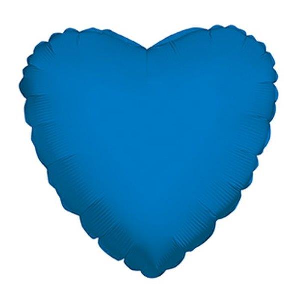 18" Heart Foil Balloon - Blue Kaleidoscope