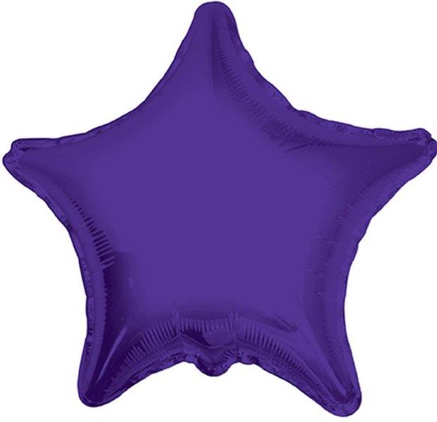 Foil Balloon 18" Star - Purple Kaleidoscope