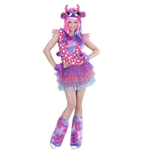Pink Monster Costume - Size S Widmann