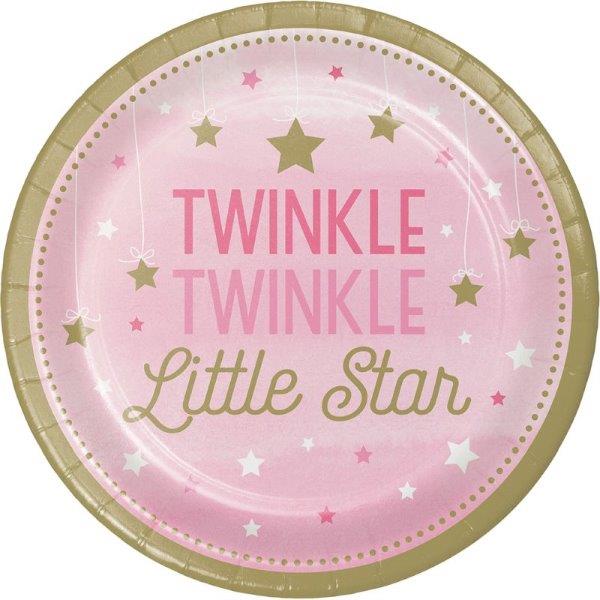 Dishes 23cm One Little Star Pink