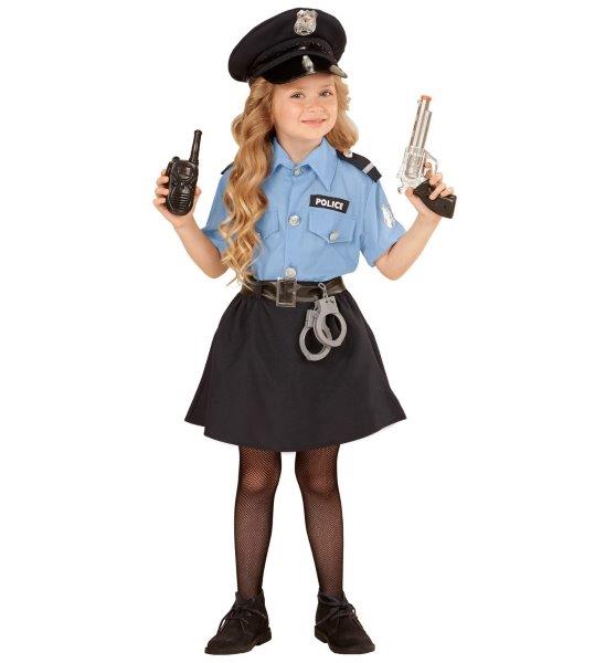 Police Girl Costume - Size 4-5 Years Widmann