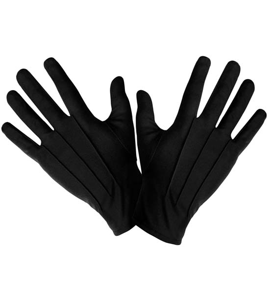Black Cotton Gloves Widmann