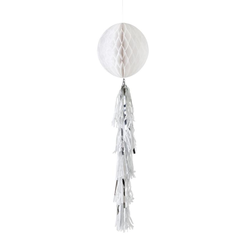 HoneyComb with Tassel - White Talking Tables