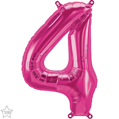 Balão Foil 16" nº 4 - Rosa