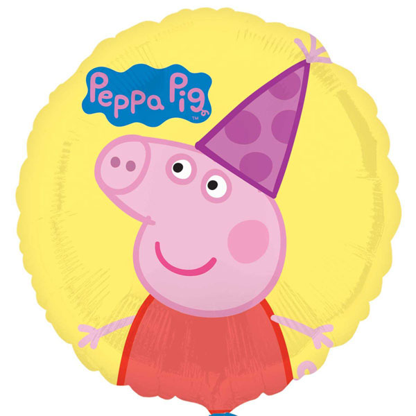 18" Foil Balloon Peppa Pig Yellow