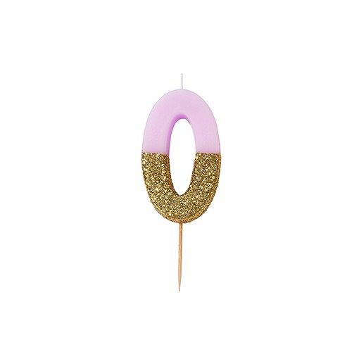 HB Glitter Candle nº0 Talking Tables