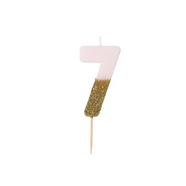 HB Glitter Candle nº7 Talking Tables