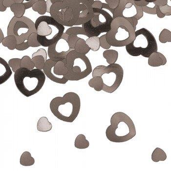 Hearts Confetti - Silver Folat