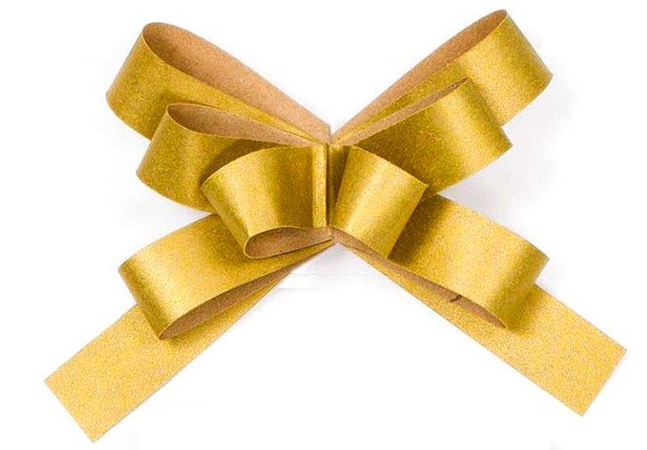 TOM Adhesive Bow 13mm - Gold