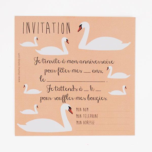 Swan Invitations