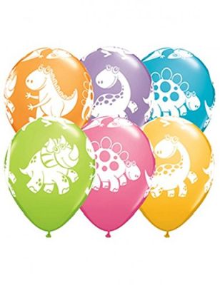 6 Balões 11" Dinossauros