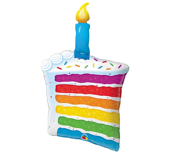 42" Foil Balloon Birthday Cake Qualatex