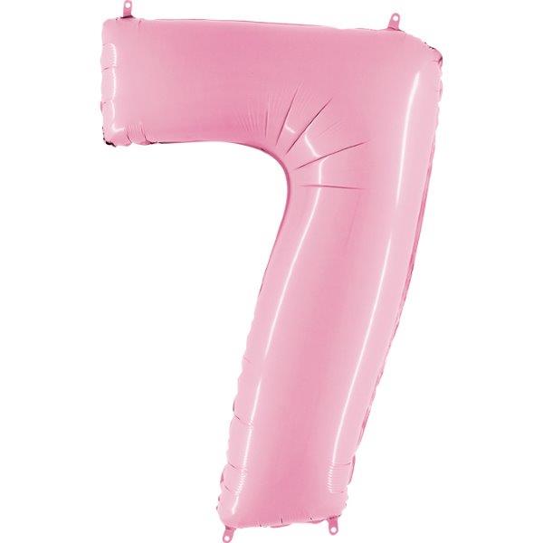 40" Foil Balloon nº 7 - Pastel Pink