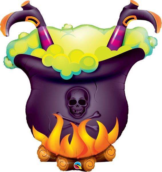 40" Foil Balloon Witch Cauldron Qualatex