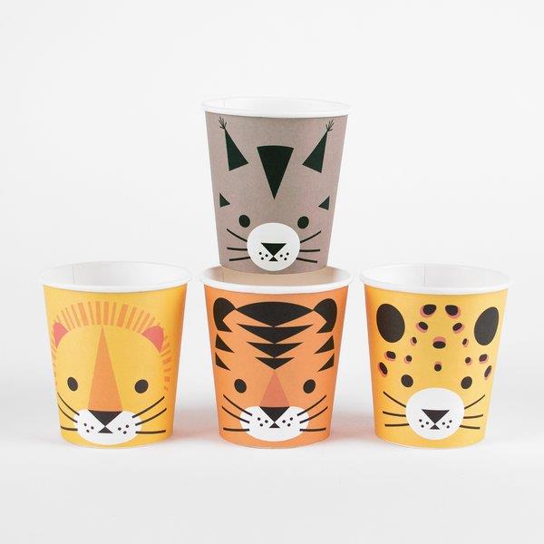 8 Mini Feline Cups