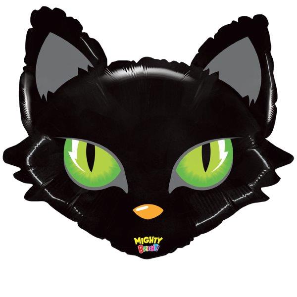 28" Black Cat Foil Balloon Grabo
