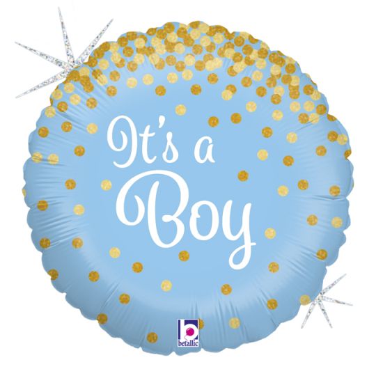 18" It´s a Boy Glitter Foil Balloon Grabo