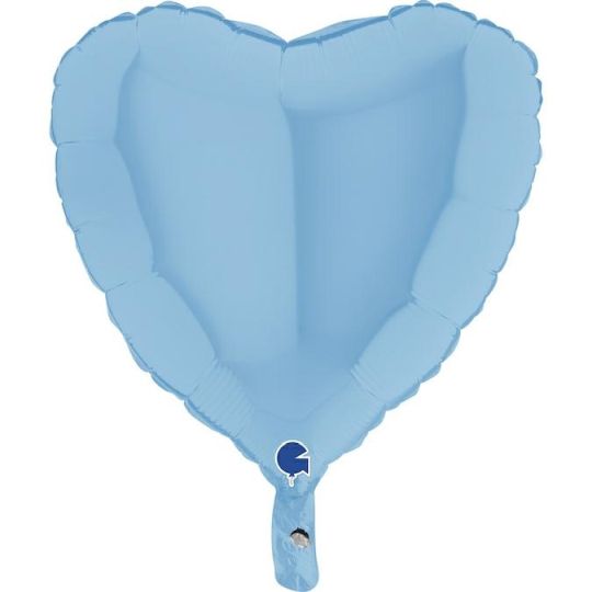 Foil Balloon 18" Matte Heart - Blue Grabo