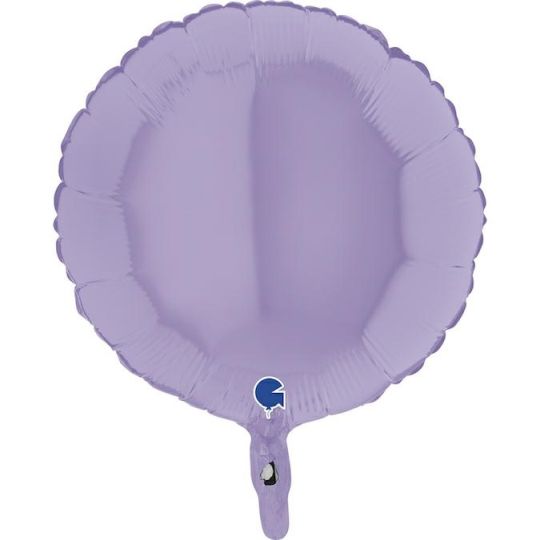 18" Round Matte Foil Balloon - Lilac Grabo