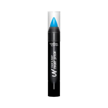 UV Face & Body Paint Stick - Blue Splashes & Spills