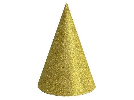 10 Party Hats - Gold