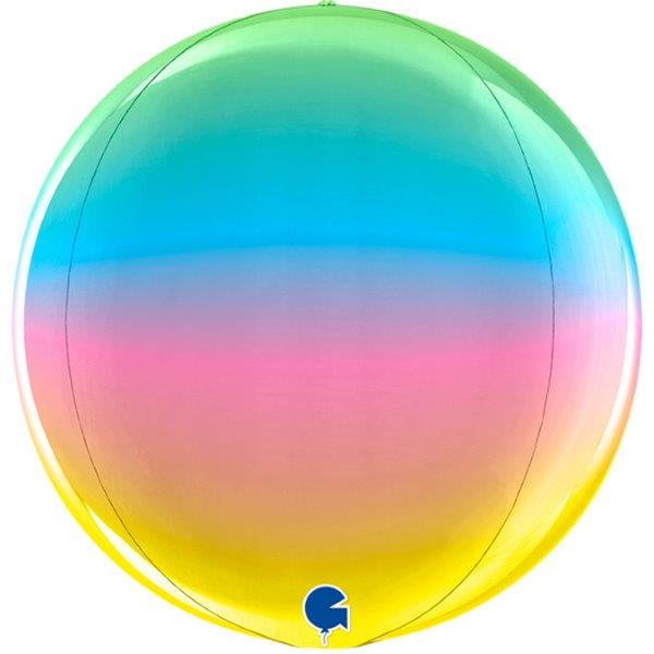 Balão 15" 4D Globo - Rainbow