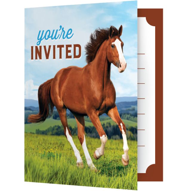 Horse Invitations Creative Converting