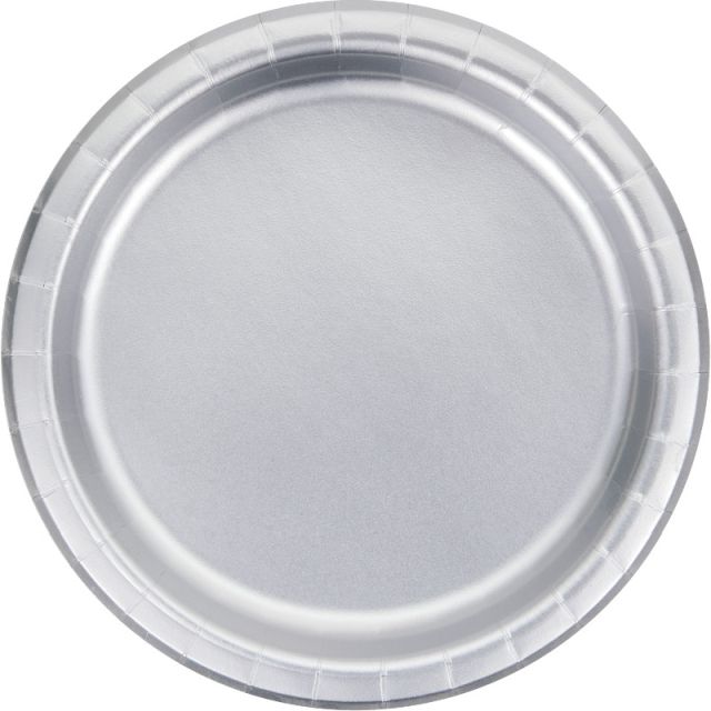 23cm Foil Plates - Silver Creative Converting