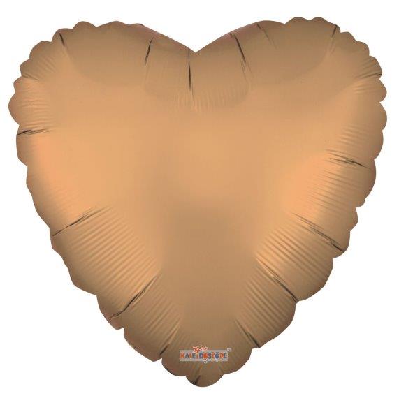 18" Heart Foil Balloon - Matte Gold Kaleidoscope