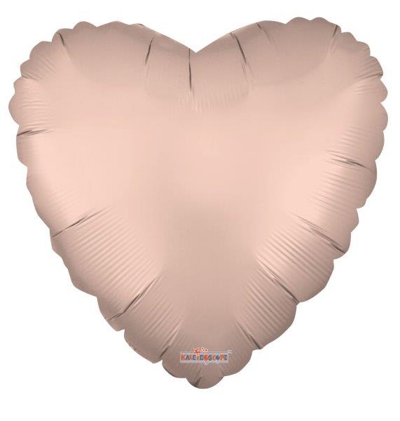 18" Heart Foil Balloon - Rose Gold Matte Kaleidoscope