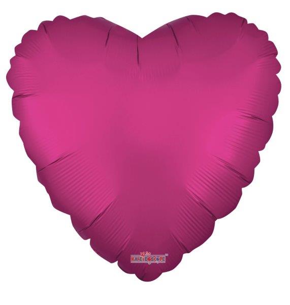 18" Heart Foil Balloon - Matte Fuchsia Kaleidoscope
