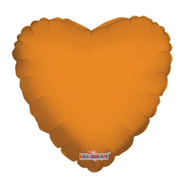 18" Heart Foil Balloon - Orange Kaleidoscope