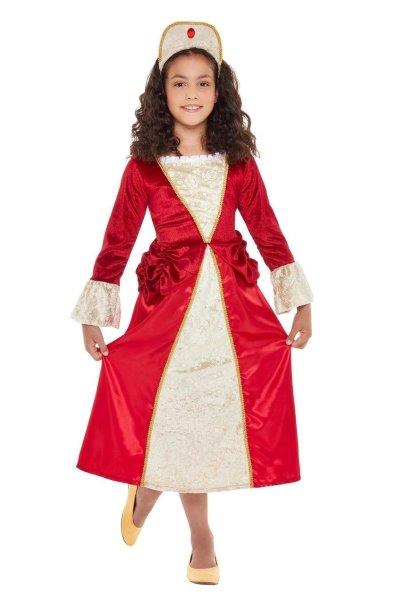 Tudor Princess Costume - Size 7-9 Years Smiffys