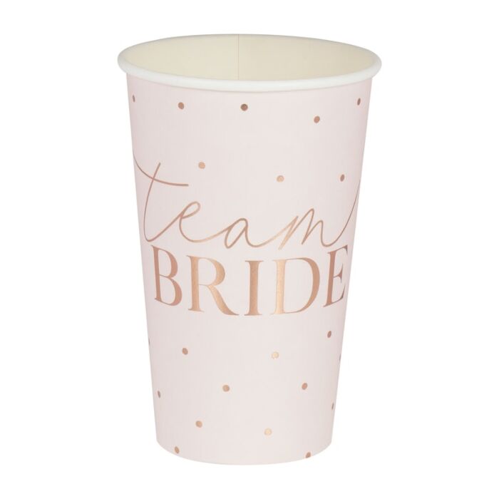 Team Bride Foil Cups
